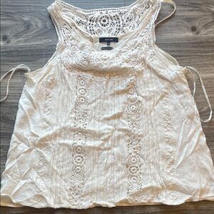 Miss Me White Lace Tank Top